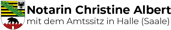 Notarin Christine Albert mit dem Amtssitz in Halle (Saale)